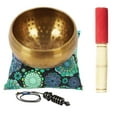 thumbnail image 7 of IBA Indianbeautifulart Tibetan Singing Bowl Musical Instrument For Meditation W/ Stick & Cushion Handcrafted In Nepal Bowl For Relaxation, Yoga & Spiritual Healing, 7 of 7