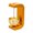Orange, variant on C Shaped Wooden Wind Chime Doorbell for Home Restaurant Japanese Style Welcome Chime Hanging Entry Alert Decoration Porch Garden Housewarming Black 7.5 cm