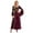Burgundy, variant on Yeahdor Womens Medieval Victoria Queen Princess Formal Dress Halloween Carnival Court Cosplay Costume Velvet Dress Purple XL