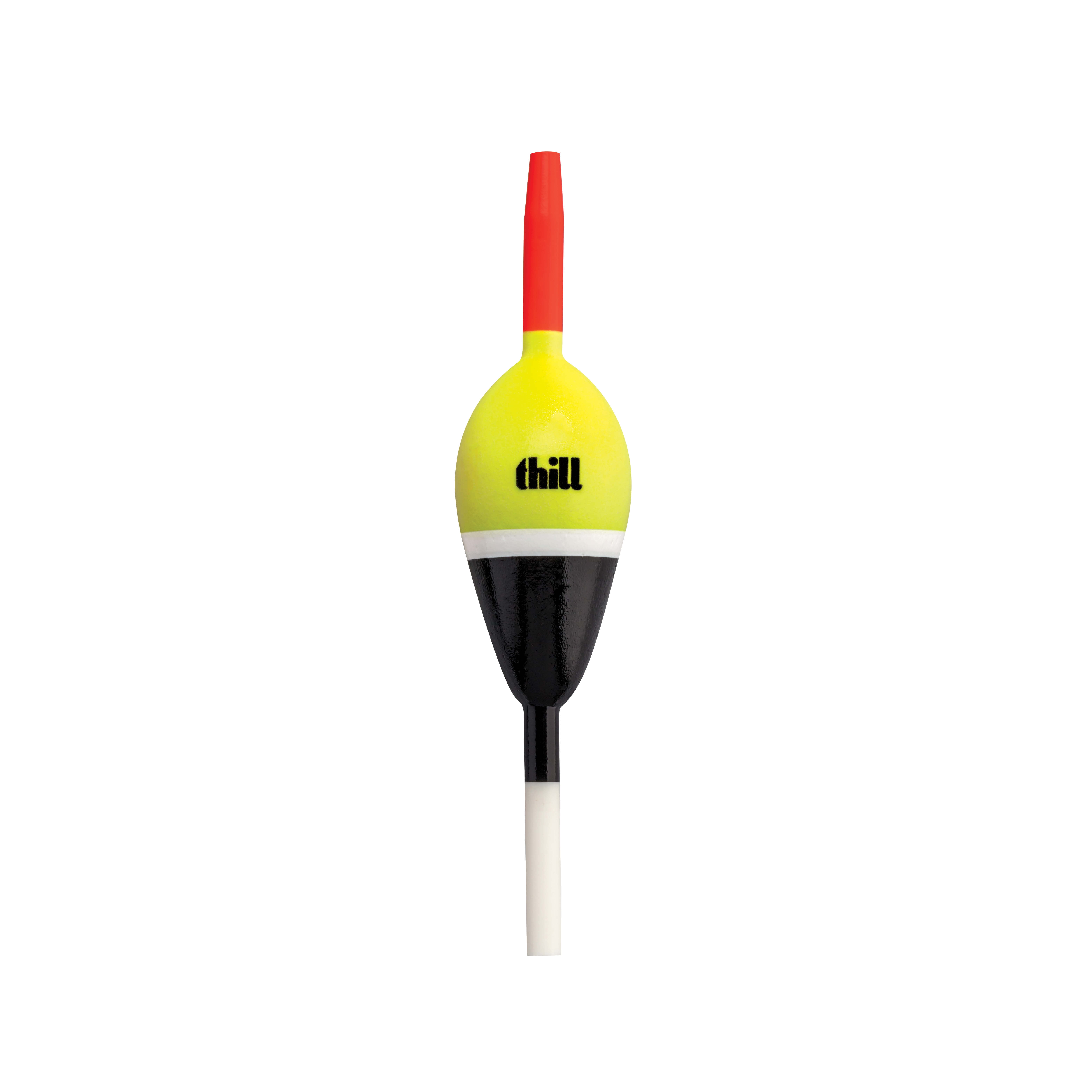 (2 pack) Thill Night N Day Glow Float Fishing Slip Float Yellow Black 7/8 in. Oval