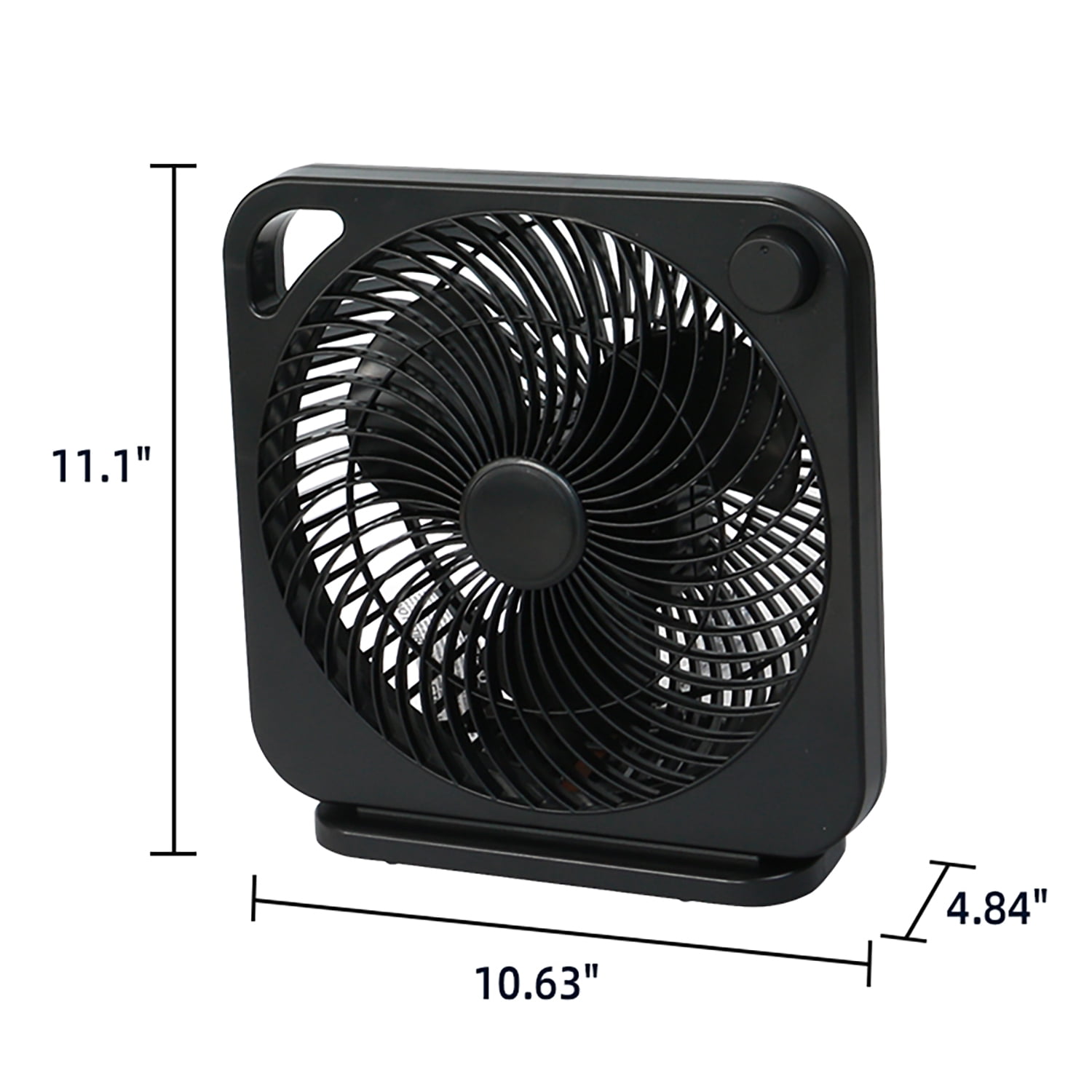 Mainstays 9" 3-speed Indoor Personal Table Electric Fan, Portable Handle, Black, Model#FN2006BK