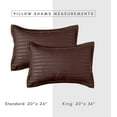 thumbnail image 2 of Cozy & Soft 8-Piece Bedding Set - Includes Comforter, Smart Sheet Set, Bed Skirt, Matching Pillowcases and Shams, Striped Design, King/California King, Brown Comforter Set, 2 of 7