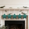 thumbnail image 5 of 5Pcs Star Ornaments for Home Decor Small Velvet 4.92 Inch Christmas Star Ornaments Hanging Decorations Neutral Boho Flocked Farmhouse Holiday Decor, 5 of 7