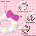 thumbnail image 2 of Hamee Hello Kitty Mochi Donut Squishy Keychain [White] Cute Clow Rising Collectible Gift for Children and Adults, 2 of 5