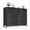 Black Wood, variant on Simenmax 7 Drawer Dresser for Bedroom, Fabric Storage Dresser for Bedroom, Wood and Metal Dresser TV Stand for Living Room, Storage Tower with Bins, Chest of Drawers for Closet, Hallway,Black