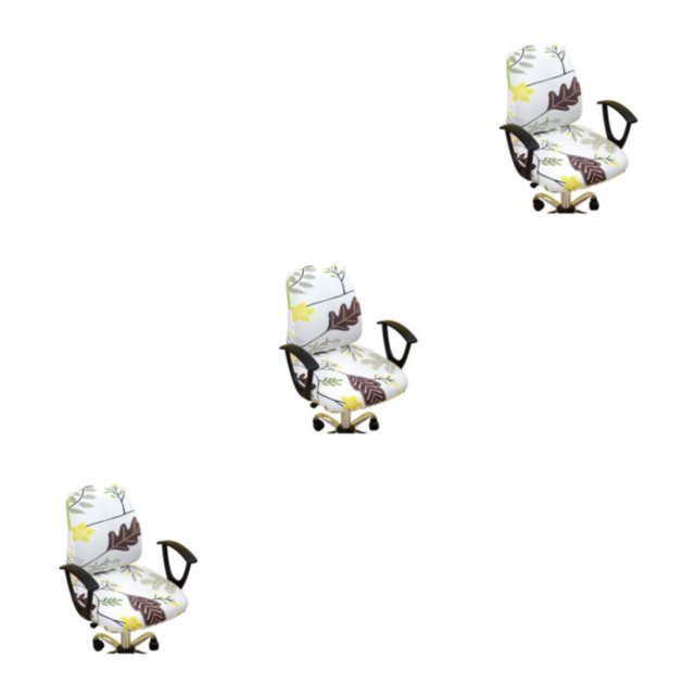 Matsuzay 2 fundas para sillas con estilo para oficina o silla de ordenador y efecto protector antideslizante Protector de silla retrogusto Type1 NO1
