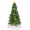 Green with Yellow Ornaments, variant on Tcbosik 7.5ft Prelit Christmas Tree with Remote Control, 350 Warm White Lights and 1200 Branch Tips, Artificial Hinged Xmas Tree with Tree Skirt and Ornaments, Includes Metal Stand, Black