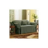 Home Trends Solid Loveseat and Sofa Slipcover, Moss