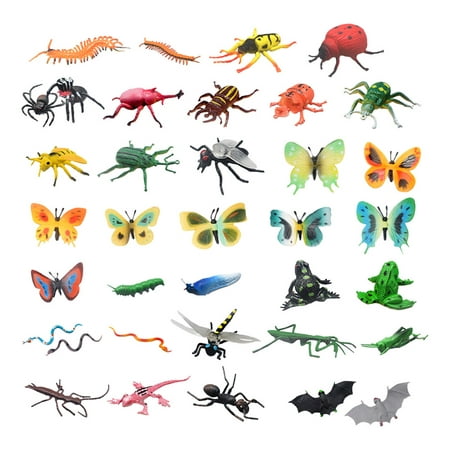 

HOMEMAXS 43Pcs Realistic Insects Toys Kids Simulated Bugs Toy for Children Educational