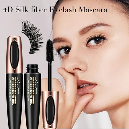 New Waterproof Fiber Silk 4D Eyelash Mask 3d Mascara For Eyelash Extension Black Thick Lengthen Cosmetic Eye Lashes(1 (Best Way To Lengthen Eyelashes)