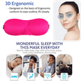 thumbnail image 5 of Máscara para dormir, paquete de 3, máscaras para ojos 3D que bloquean la luz para dormir, venda para los ojos para dormir de lado, 5 of 5
