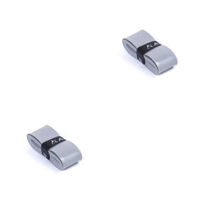 Advancent Cinta de sobregrip de raqueta absorbente de sudor de primera - Banda de sudor antideslizante y transpirable gris gris 2Conjunto