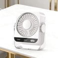 thumbnail image 4 of Leeye Ice Pack Desk Fan, Rechargeable Personal Air Cooler with Detachable Ice Pad, USB Portable Air Circulator Fan for Home Office Desktop, C A,, 4 of 7