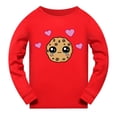 thumbnail image 3 of Conjunto de pijama de Navidad para niños, ropa de dormir de manga larga con estampado de galletas y remolino C, camiseta de manga larga para Otoño e Invierno, 3 of 4