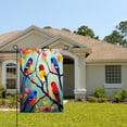 thumbnail image 2 of Amhnf Colorful Birds On Branches Garden Flag For Home Outdoor Garden Yard Decor 12x18 inch, 2 of 5