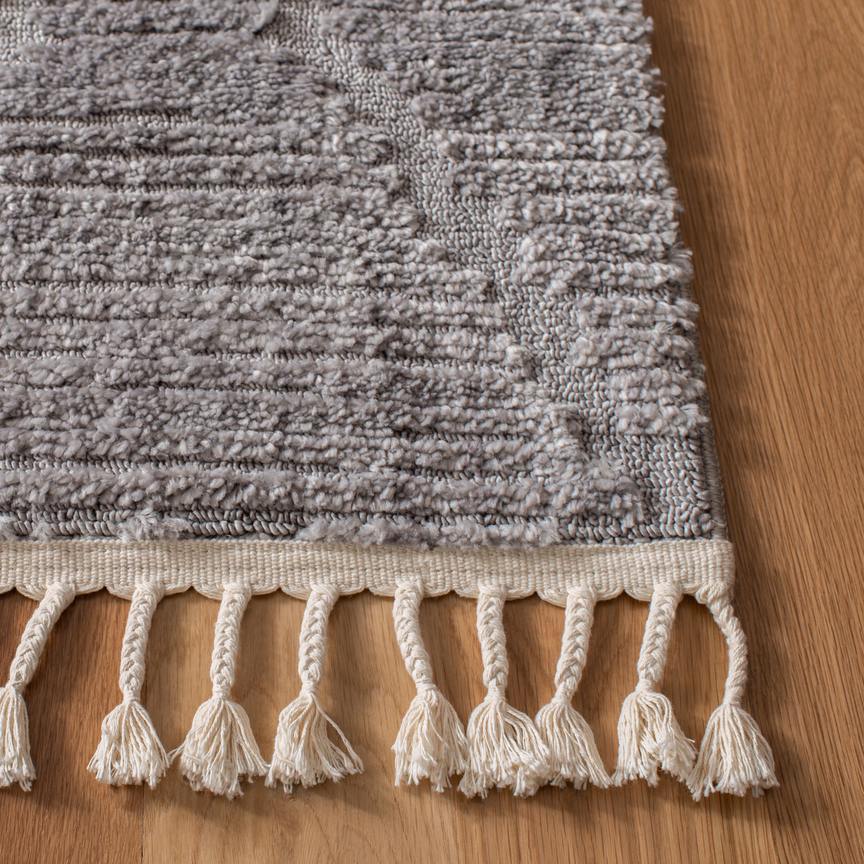 Safavieh Marrakesh Naila Geometric Polyester Runner Rug, Gray, 2'2" x 10'