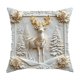 thumbnail image 4 of Cushion Cases, Throw Pillow Covers, 18x18 White Christmas Theme Decorative Holiday Style Sofa Bed Couch Covers, Duvet Covers, Bedding Decor, Festive Home Decor, Easy Wash, Soft Fabric, for Living, 4 of 8