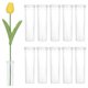 thumbnail image 1 of Paquete de 20 tubos de agua florales, tubos florales de plástico reutilizables de 60 ml [Transparente], 1 of 1
