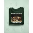 thumbnail image 3 of Support Your Local Jug-Band Classic Holiday Men's Sweatshirt, 3 of 3