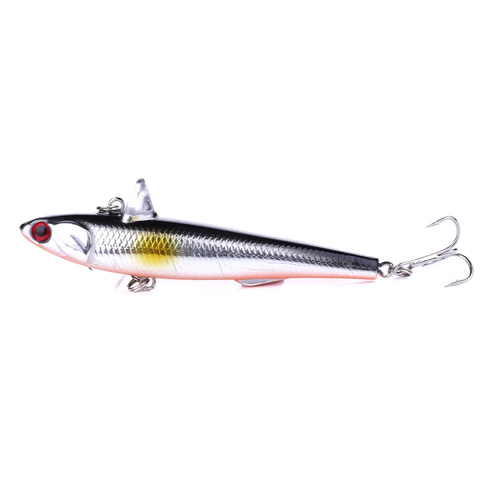 HENGJIA Fishing Lures, Pencil Plopper Fishing Lures for Bass Trout Perch, Sinking Fishing Lure with Deep Diving Minnow Pencil Popper Bass Bait for Freshwater or Saltwater