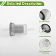 thumbnail image 4 of Unique Bargains Fuel Filter Hose Clip Pipe Kit Oil Fuel Filter Hose Set with Clips and Rubber Hose for Car Truck Van RV Bus Boat, 4 of 6