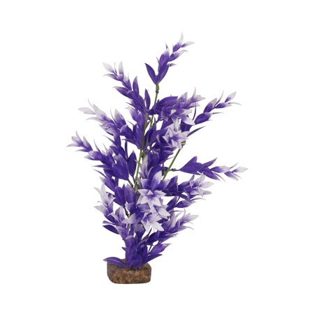 UPC: 0046798780922 | GloFish Plant Aquarium Décor Purple and White Medium Fluorescent Under Blue LED Light