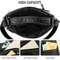 thumbnail image 5 of Womens Leather Handbag Multi-Pocket Crossbody Bag Waterproof Hobo Shoulder Bag with Adjustable Shoulder Strap, 5 of 7