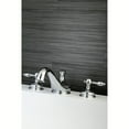 thumbnail image 3 of Kingston Brass KS3331TAL Tudor Two-Handle Deck Mount Roman Tub Faucet, Polished Chrome, 3 of 7