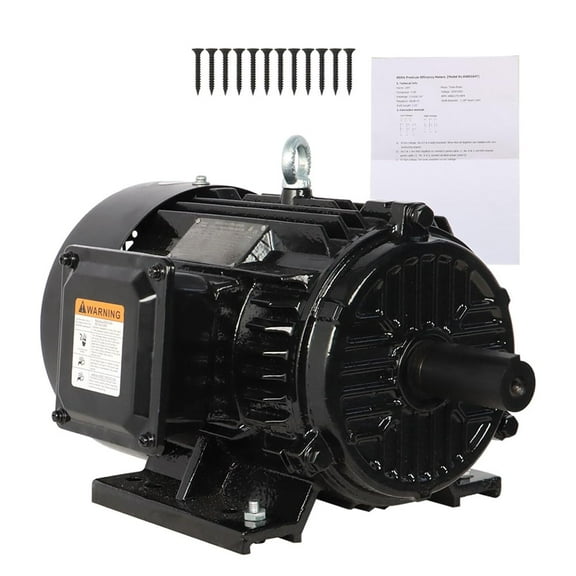 OTTULUR 5HP Electric Motor 3 Phase 1800 RPM 184T Frame TEFC 230/460V