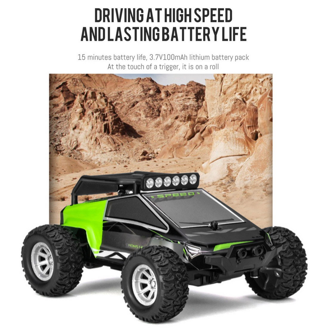 1/32 Mini Electric RC Drift Off-Road Car Model, 2.4G 20KM/H HighSpeed Racing Crawler Vehicle (RTR Version)
