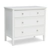 Delta Children Epic 3 Drawer Dresser with Interlocking Drawers - Greenguard Gold Certified, Bianca White