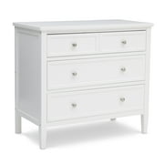 Delta Children Epic 3 Drawer Dresser with Interlocking Drawers - Greenguard Gold Certified, Bianca White