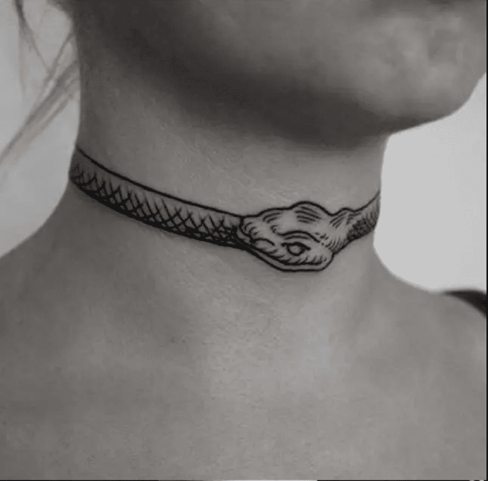 90s Choker: Necklaces & Pendants - Black Fake Tattoo Stretchable Choker  Necklace for Women for Rs 99 Lowest price online in India- My99Shop.com