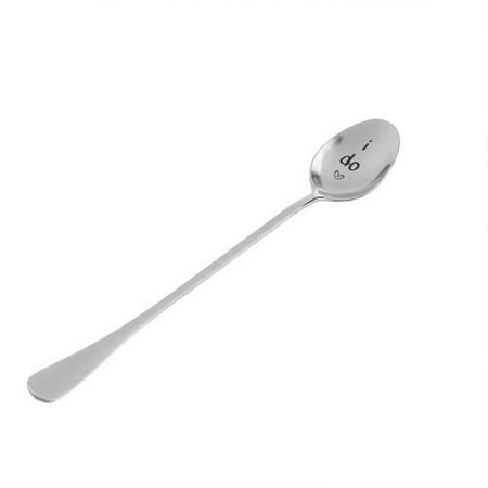 

HitUpon English Alphabet Me Too/I Do Lettering Spoon Stainless Steel Engraved Spoon Coffee Spoon Dessert Spoon Personalized Gift Spoon