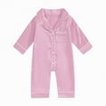 thumbnail image 4 of Kogui Baby Jumpsuit Baby Girl Boy Outfit Fall Baby Girl Boy Clothes Knit Romper Romper Jumpsuit 0 3 6 9 12 18 24 Months (Pink,0-3 Months), 4 of 4