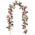 thumbnail image 6 of Christmas Garland with Red Berry, Holly Leaves Christmas Hanging Garlands, Xmas Artificial Garland, Christmas Decorations Cedar Garland, Holiday Garland for Xmas Home Fireplace Indoor Party Decor, 6 of 6