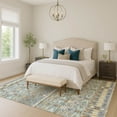 thumbnail image 6 of Addison Rugs Chantille Indoor/Outdoor Transitional Lodge Teal Machine Washable Rectangle Rug, 9' x 12', 6 of 8