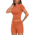 thumbnail image 2 of Clearance!NMMUED Workout Sets for Women, Two Piece Sets for Women, Athletic Sets for Women, Yoga Sets for Women, Matching Sets Women Clothing, Orange S, 2 of 6