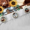 thumbnail image 4 of Castle Fairy Farmhouse Animal Highland Cow Print Black Out Curtains for Teens Adults,Bohemian Western Aztec Curtains Pack of 2 (42x63 Each),Chic Floral Sunflowers Bedroom Curtains, 4 of 6