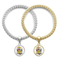 thumbnail image 1 of Bracelet Stéréo Culture de Rue Graffiti Bouche Colorée Pendentif Bijou Couple Chaîne, 1 of 3