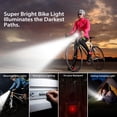 thumbnail image 2 of Bike Light Set and Horn Solar Powered USB Rechargeable 3 Mode Bicycle Headlight Taillight Combinations Front Back Light & Bell for Cycling Riding Safety Warning Rear Tail Light LED Speaker, 2 of 8