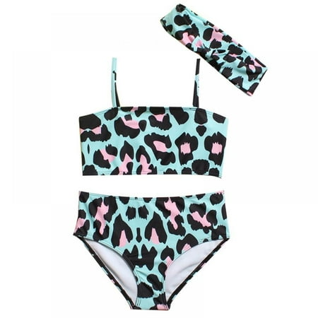 

Gyratedream Girl s 2 Piece Swimsuit Sport High Waist Bikini Set Bathing Suit
