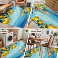 thumbnail image 6 of Summer Fruit Washable Area Rugs 4'x6', Yellow Lemon Blue Sky Green Leaf Vintage Low Pile Throw Living Room Rug Non-Slip Sturdy Edge Binding Carpet for Indoor Entryway Bedside Kitchen, 6 of 9