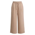 thumbnail image 5 of MuXiKeJi Clothes Girls Wide Leg Linen Pants Casual Summer Beach Palazzo Pants Flowy Boho High Waisted Lounge Trousers with Pockets 12-13 Years, 5 of 7