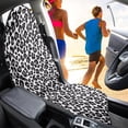 thumbnail image 3 of Uorisanigo Car Seat Towel Cover, Waterproof Non-Slip Cheetah Leopard Print Seat Protector, Fashion Auto Interior Universal Fit Most Cars Women Men Sweatproof & Machine Washable, 3 of 6