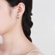 thumbnail image 3 of Nuevo Pendientes de plata de ley 925 para mujer, pendientes de lujo con forma de serpiente, joyería, 3 of 5
