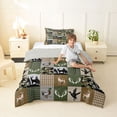 thumbnail image 4 of Erosebridal Mallard Duck Twin Comforter Sets,Jungle Animals Deer Bedding Set For Boys Kids, Reversible 2pcs, 4 of 7