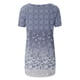 thumbnail image 5 of Fiudx Ropa de Mujer Top de Cuello Redondo de Manga Corta Raglán Largo con Espalda Corta y Estampado Informal para Mujer, 5 of 5