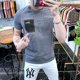thumbnail image 3 of Ropa de calle, camisetas para hombre, camisetas para hombre, camisetas de manga corta con cremallera, venta al por mayor, estética trashy Y2k normal XL, 3 of 5