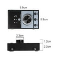 thumbnail image 4 of Perilla de control multimedia/ajustador de audio/doble 3,5 mm tipo C/perilla de volumen de metal/controlador de volumen perilla de control de volumen, 4 of 4